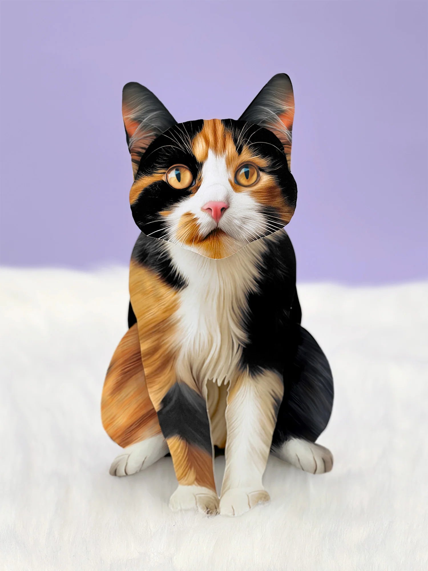 Freshcut Paper Calico Cat - Pop Up Greeting Card