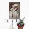 Santa Portrait In White Wall Art