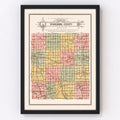 Ted's Vintage Art - Vintage Map of Poweshiek County, Iowa 1914