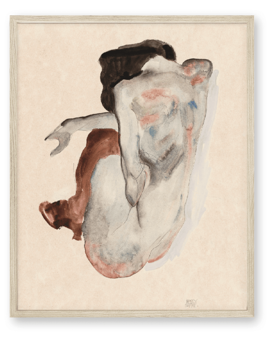 Knot & Soul - Egon Schiele - Naked Lady