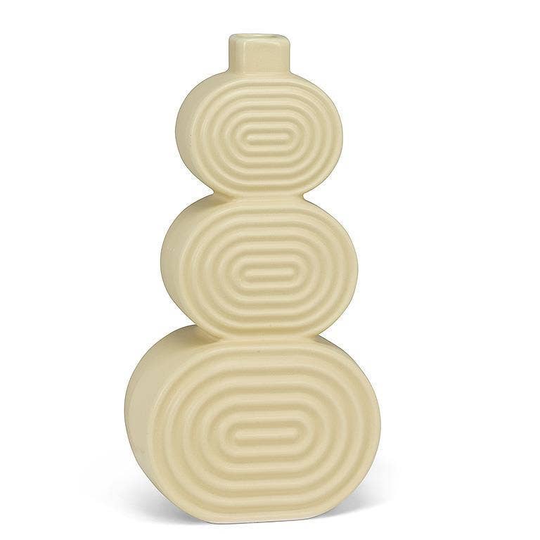 Abbott - Ridged Triple Oval Vase - 13.5"H