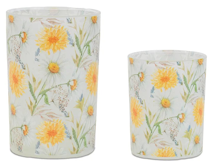Daisy Cylinder candleholders ( 2 sizes)