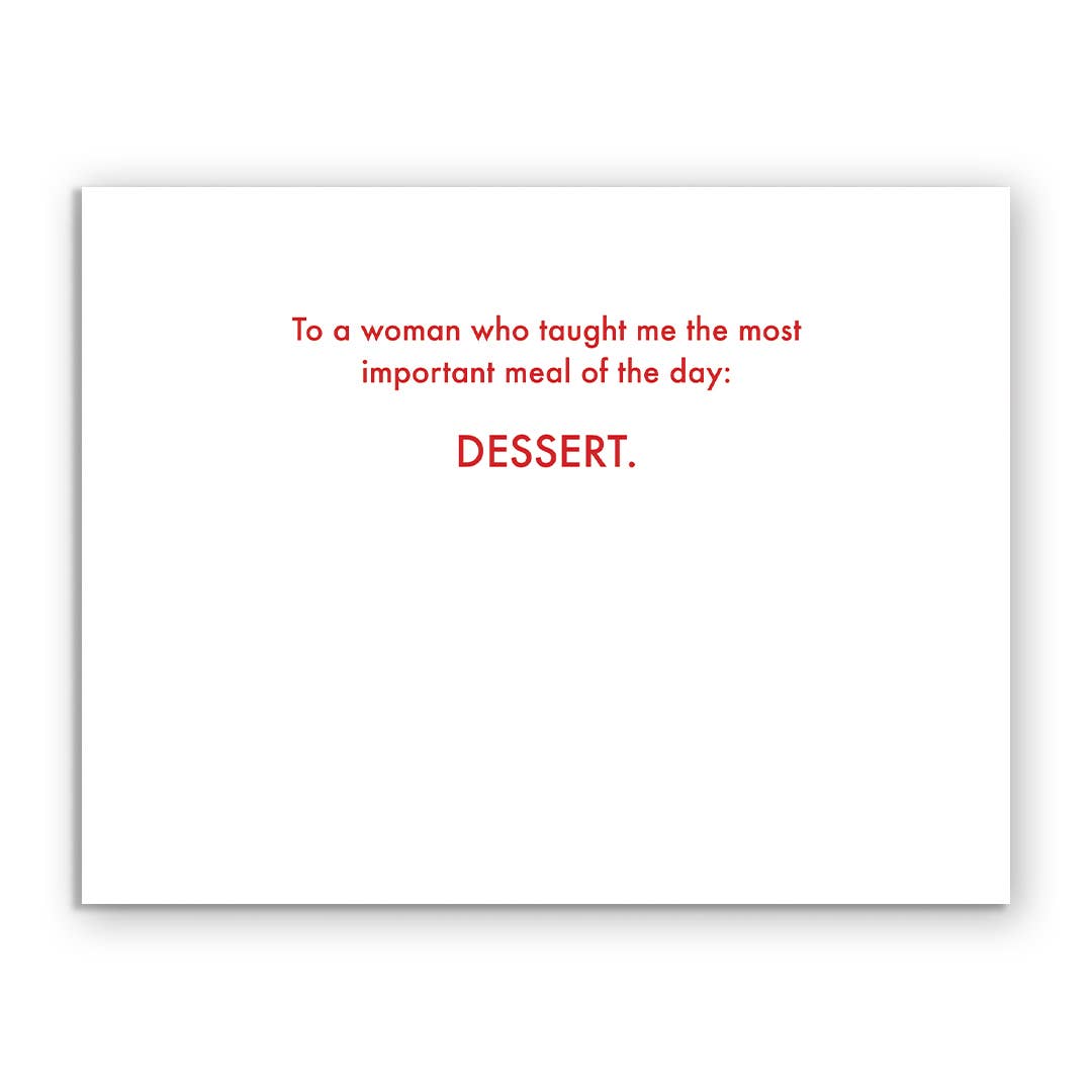 Mother's Day Dessert Greeting Card