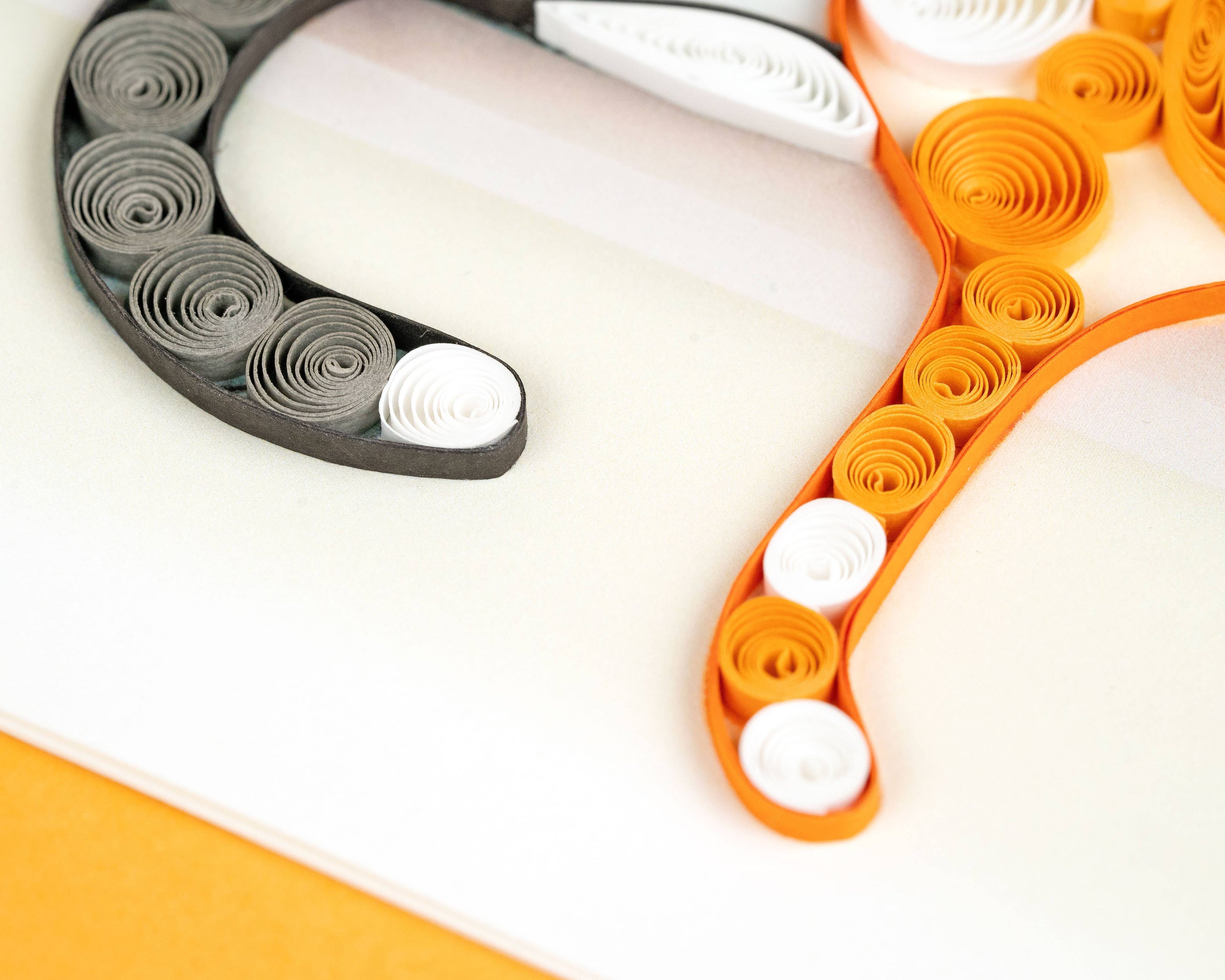 Quilling Greeting Card - Two Cats