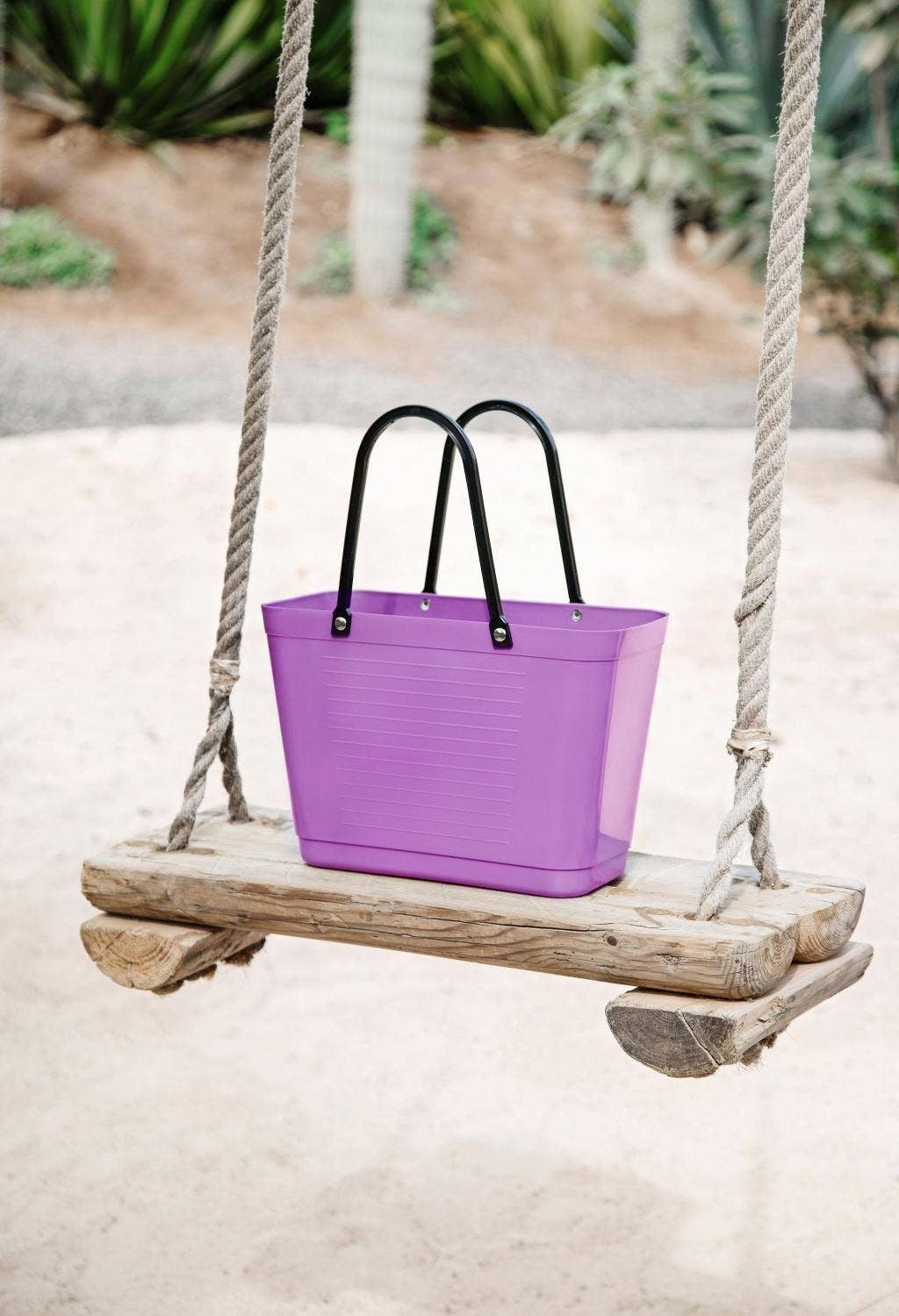 Hinza Bag, Green Plastic - Purple