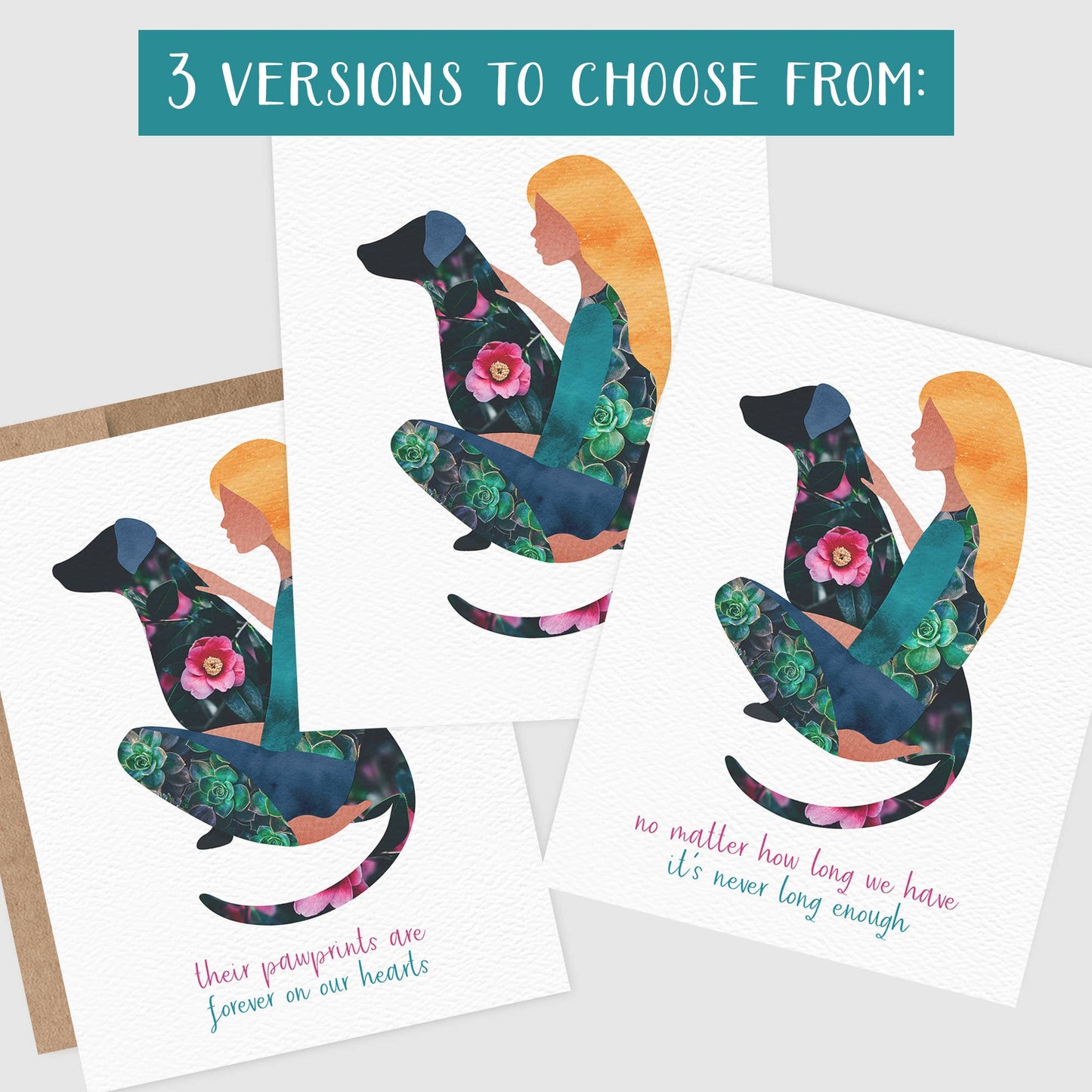 Loss of Dog Card, Dog Sympathy, Condolences, Pet Loss