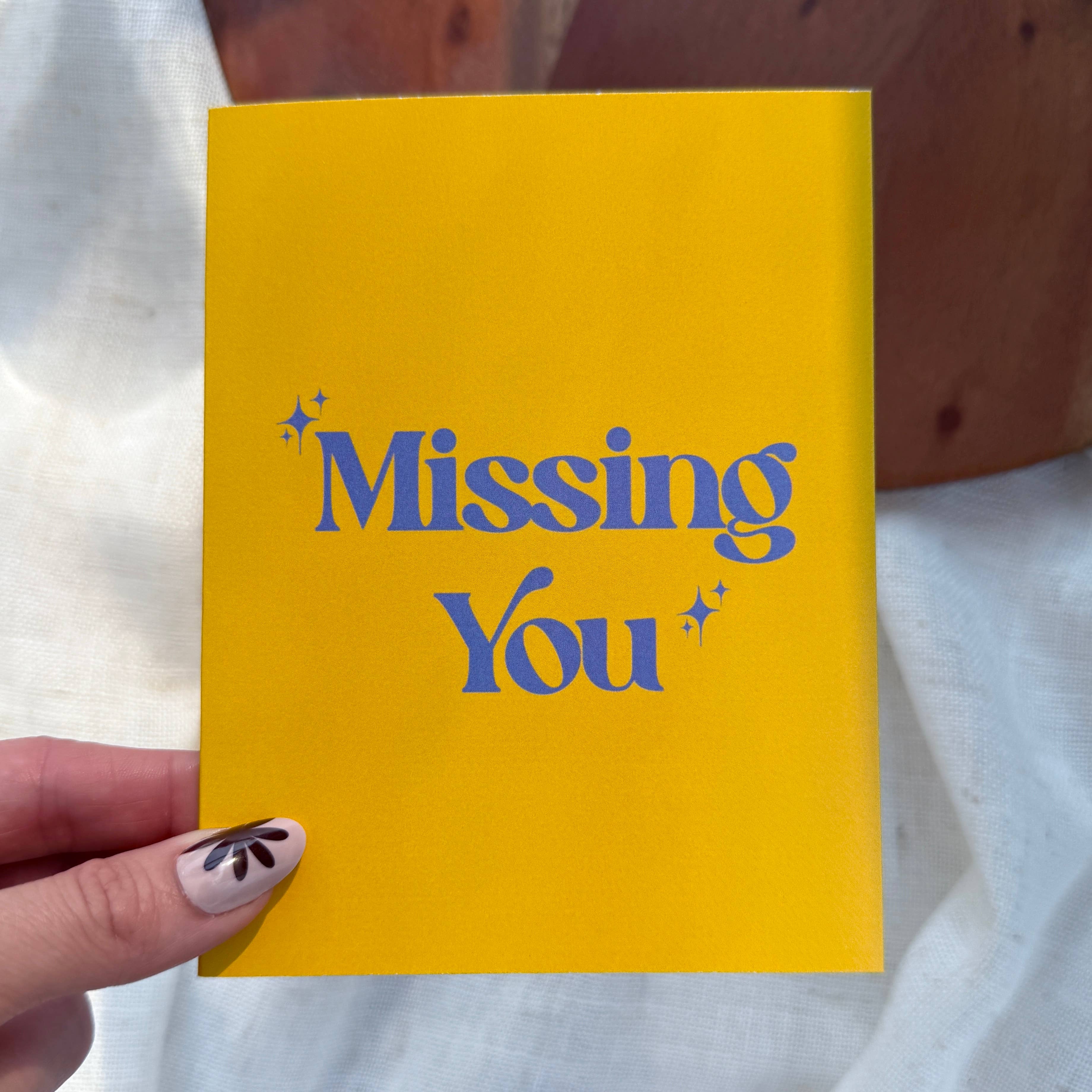 Big Moods - "Missing you" Greeting Card