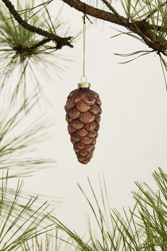 Ornament - Frosted Pinecone (2 sizes)