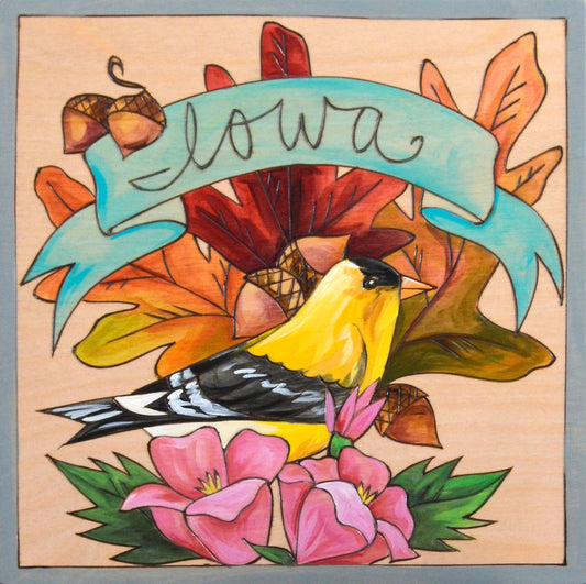 Sticks "Iowa Proud" | Iowa Wall Plaque - 9x9