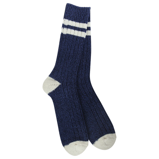 World's Softest Socks - Men's 1902  Metro Ragg Crew. Navy