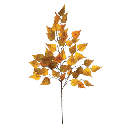 Fall Golden Brown Birch Spray