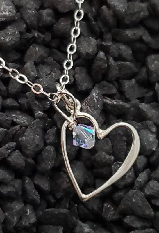 Sosie Designs - .925 Silver Open Your Heart Necklace