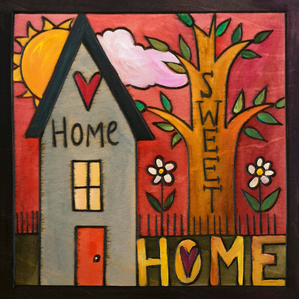 Sticks - Wall Plaque - 6x6 | "Everybody’s Home"