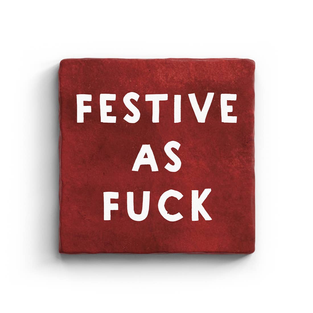 Festive AF - Marble Coaster (Christmas)