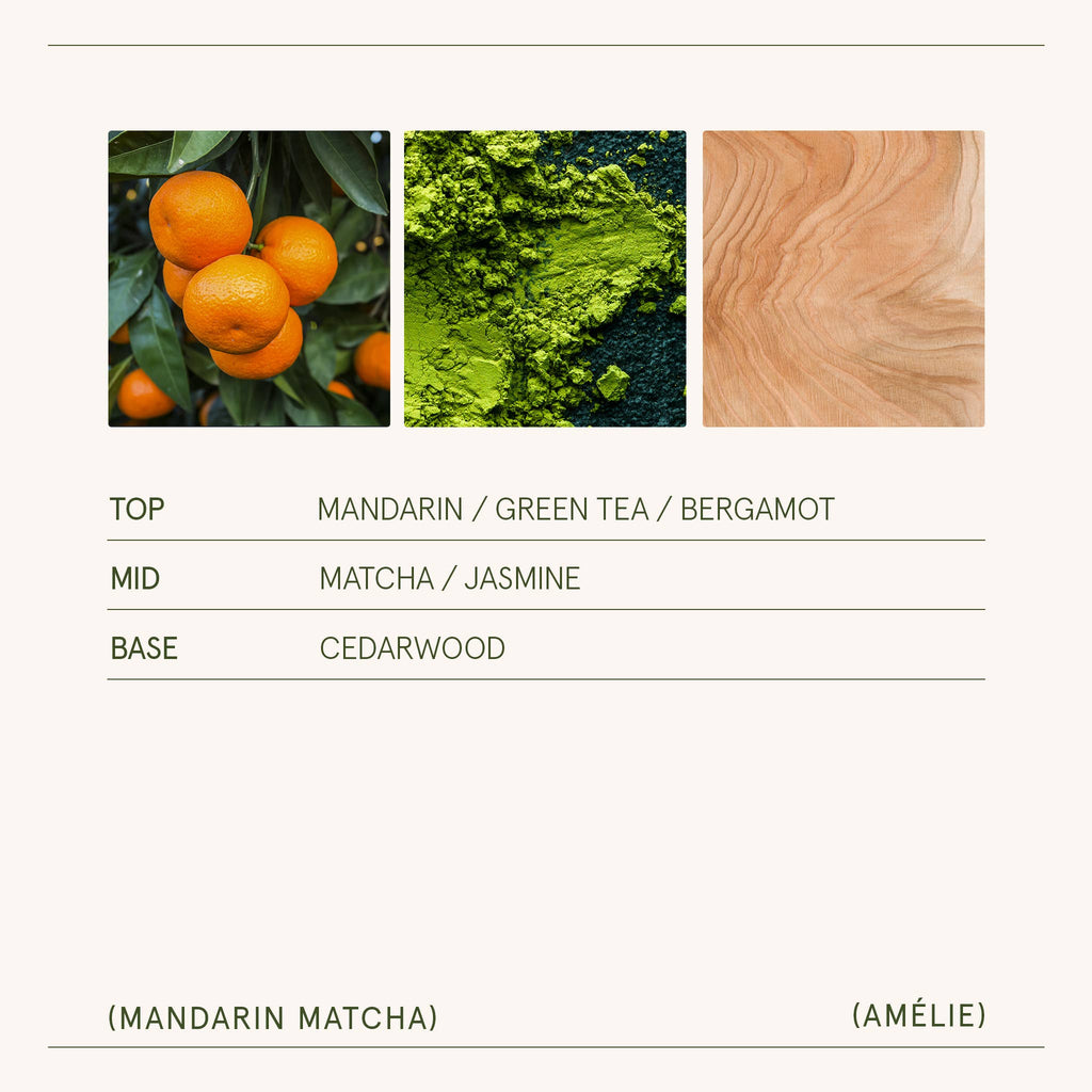 La Jolie Muse - Mandarin Matcha Scented Candle - 7oz