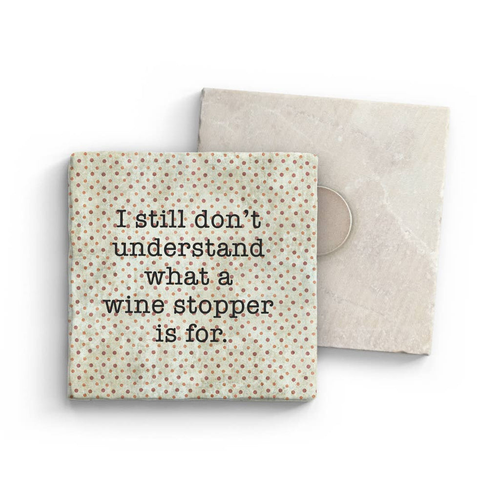 Wine Stopper - Marble Magnet