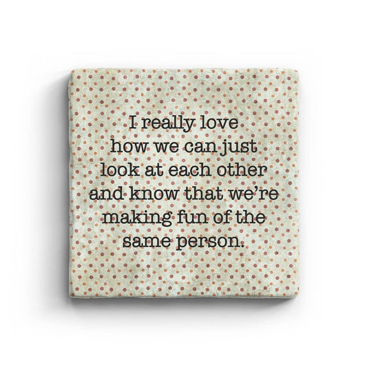 Same Person - Marble Coaster