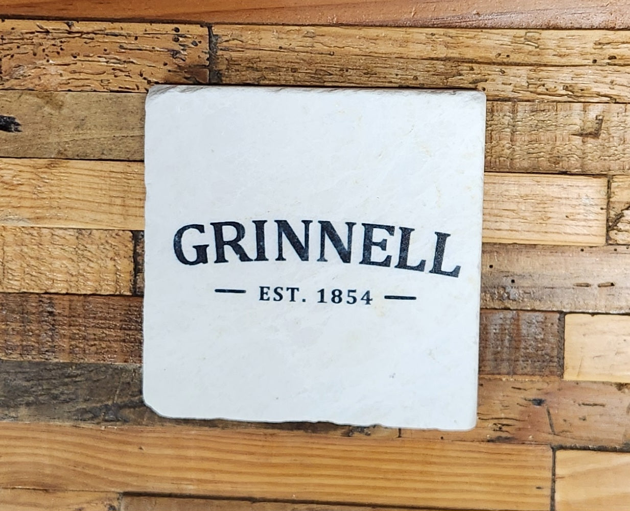 Grinnell. Est. 1854  - Marble Coaster