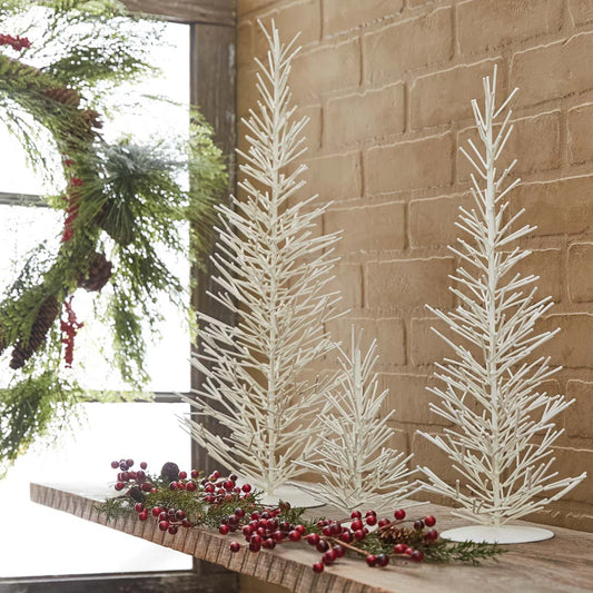 White Metal Christmas Trees