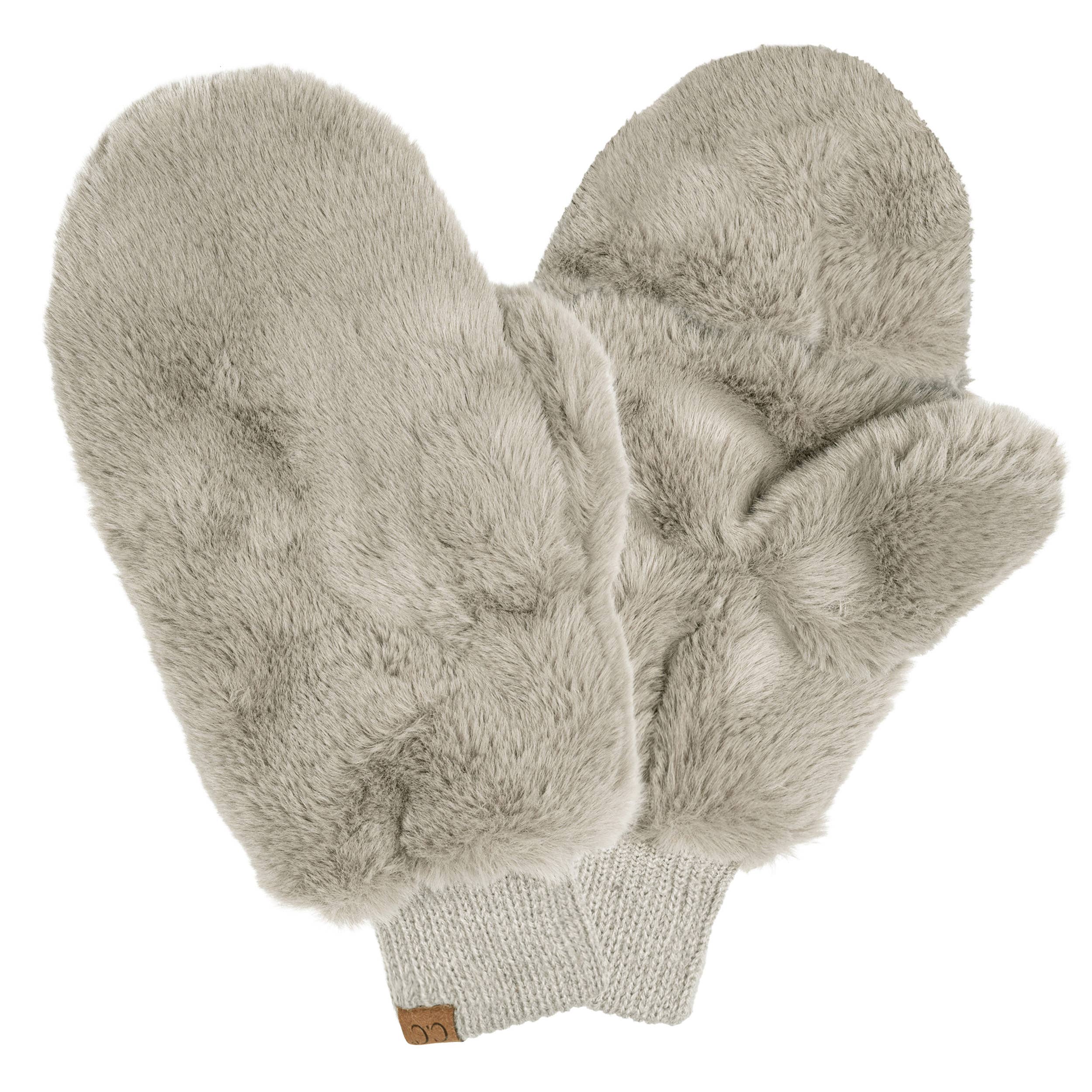Faux Fur Mittens with Shepherd Lining
