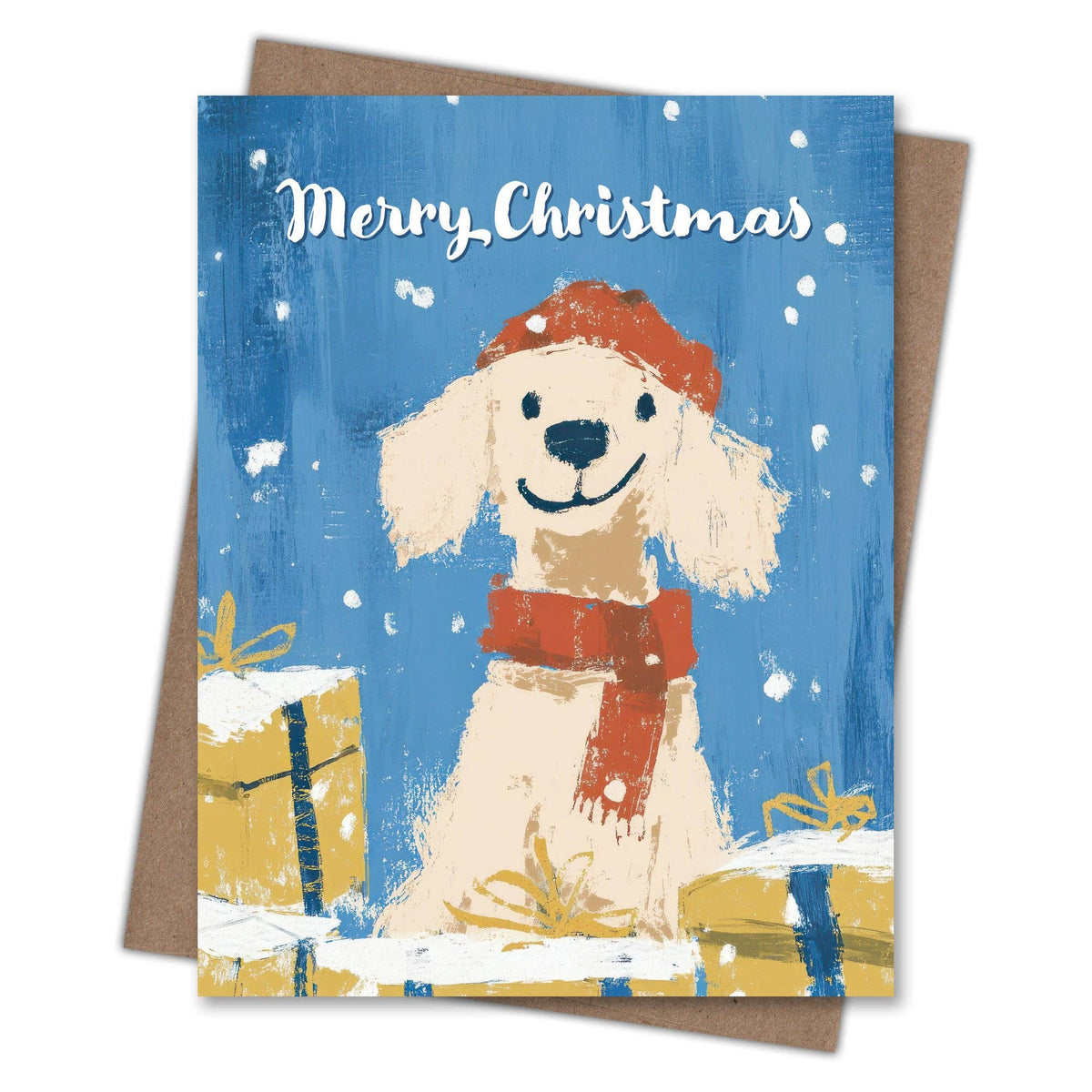 Scarecrow & Nut Tree - Poodle - Dog Lovers Christmas Card