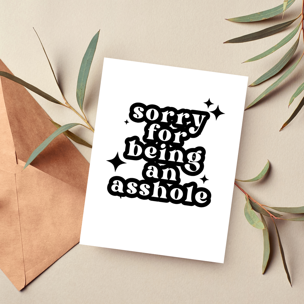 As Told By Ellie - Funny Apology Card, I'm Sorry Gift, Snarky Cards