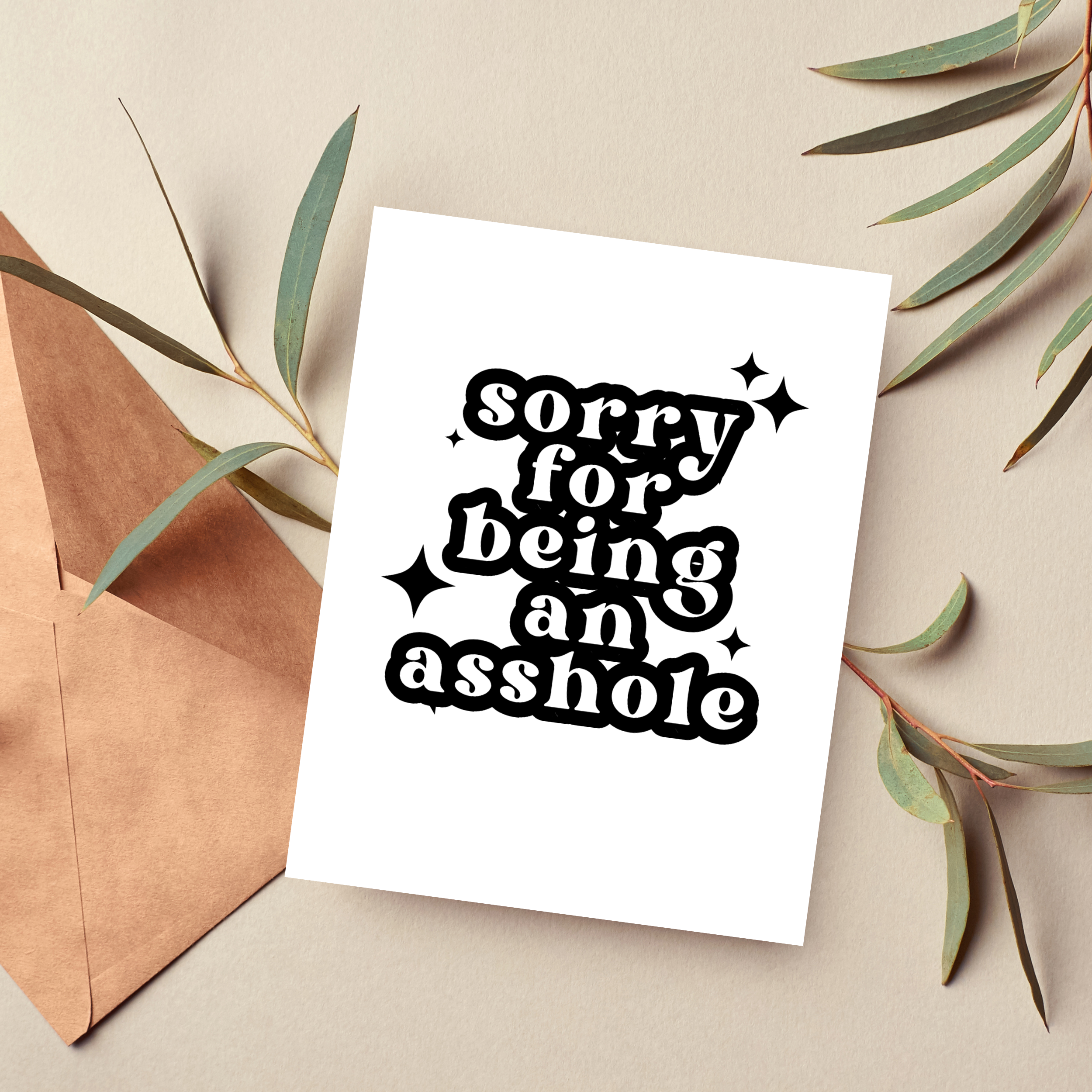 As Told By Ellie - Funny Apology Card, I'm Sorry Gift, Snarky Cards