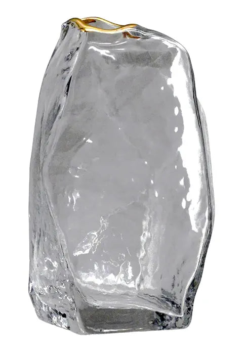 Triangle Hand-Blown Glass Vase