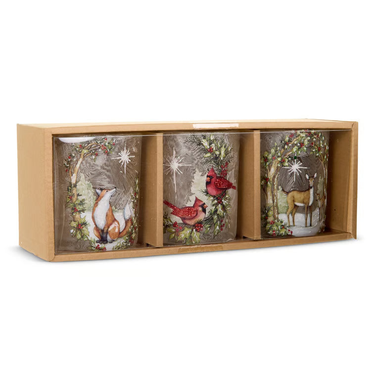 Woodland Noel Candle Holder (Set / 3)