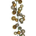 Mixed Gold Glass Christmas Ball Garland