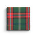 Green Plaid - Marble Coaster (Christmas)