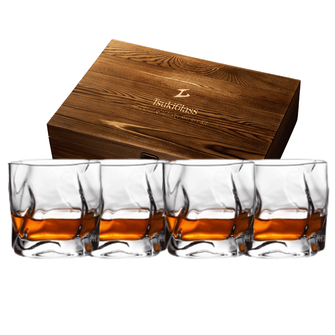 TsukiGlass - Smoker Kit For Whisky & Cocktails (With Torch)