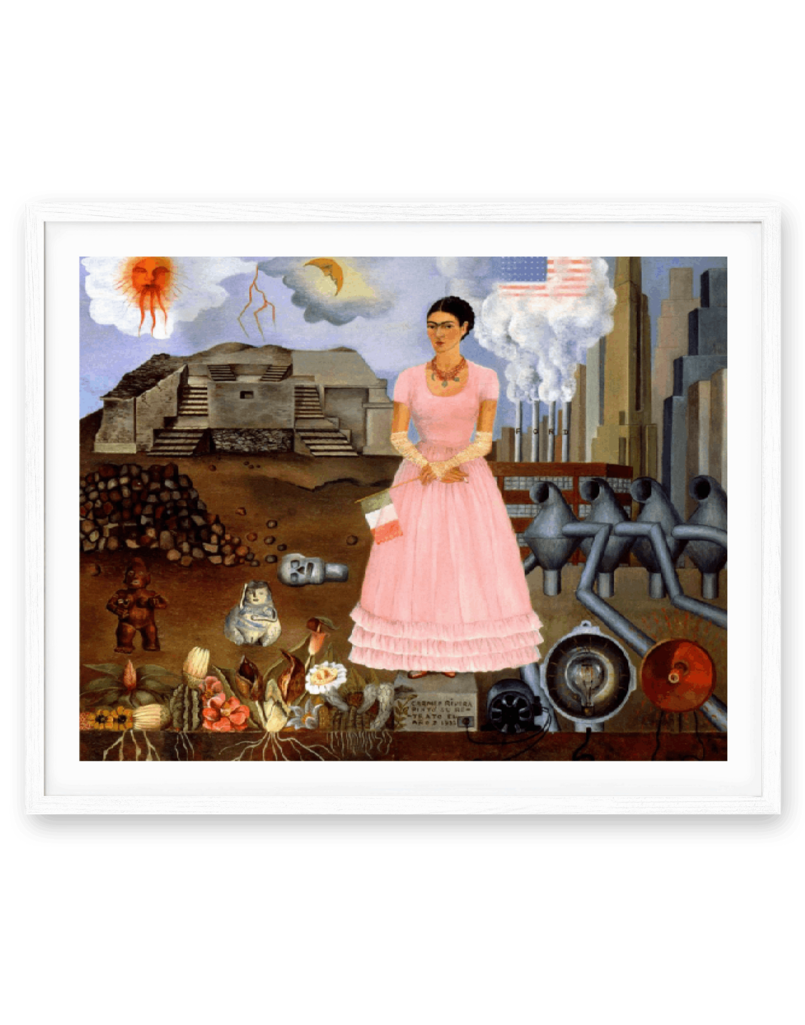 Knot & Soul - Kahlo - Self Portrait on the Mexican Border