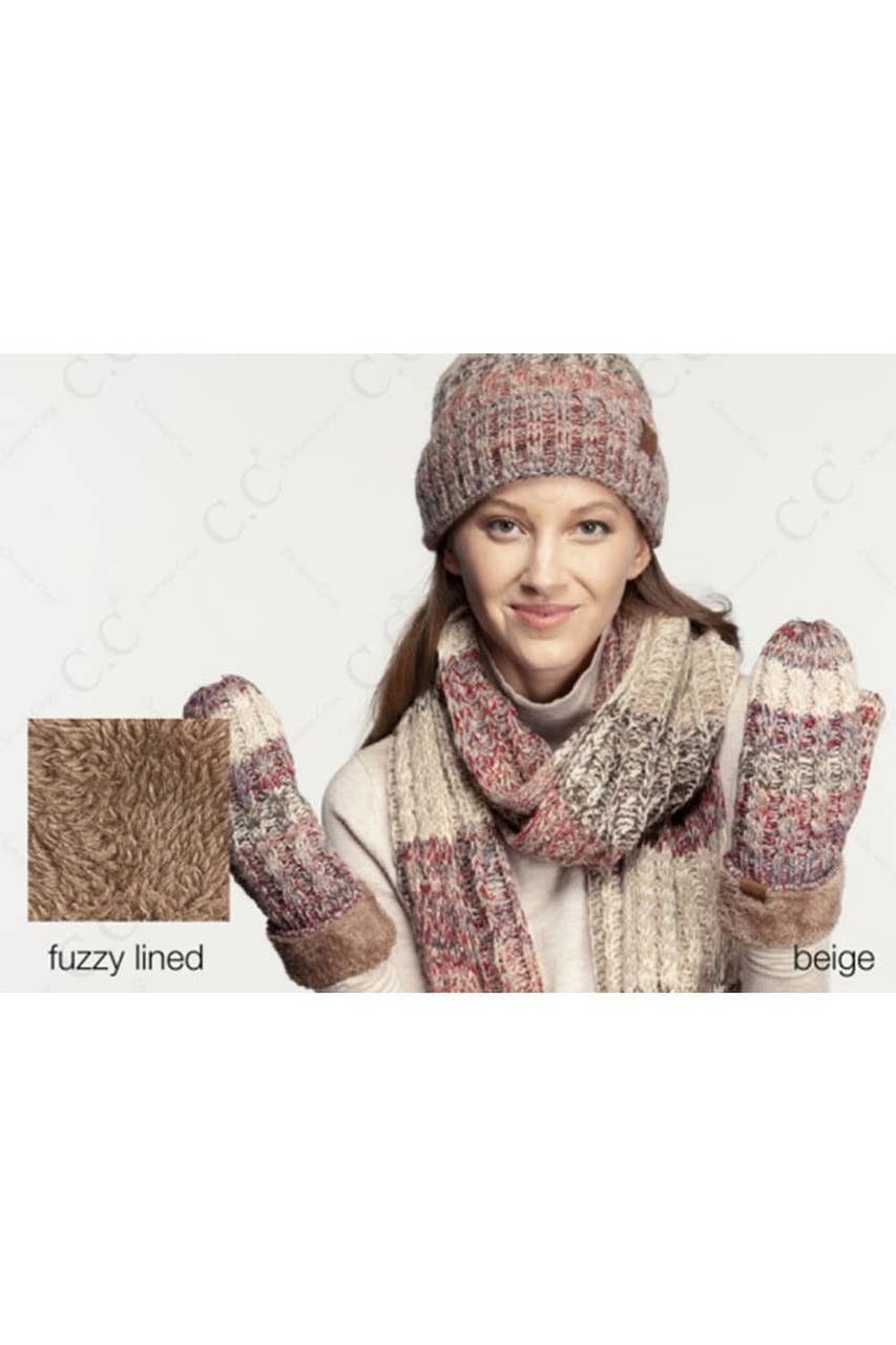 Hana - C.C Mitten Glove with Warm Lining Inside
