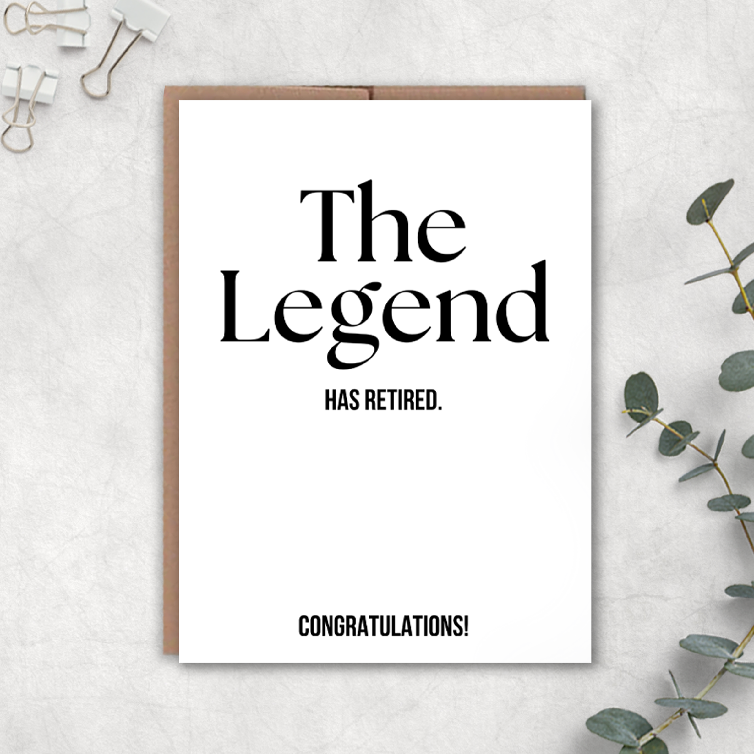 Expression Design Co - The Legend Has Retired Card