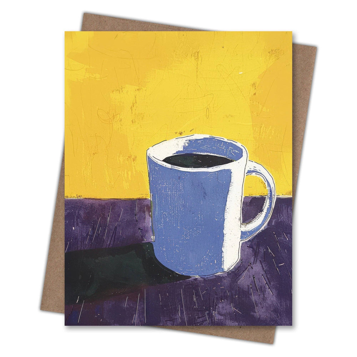 Scarecrow & Nut Tree - Coffee Mug – Blank Notecard for Coffee Lovers