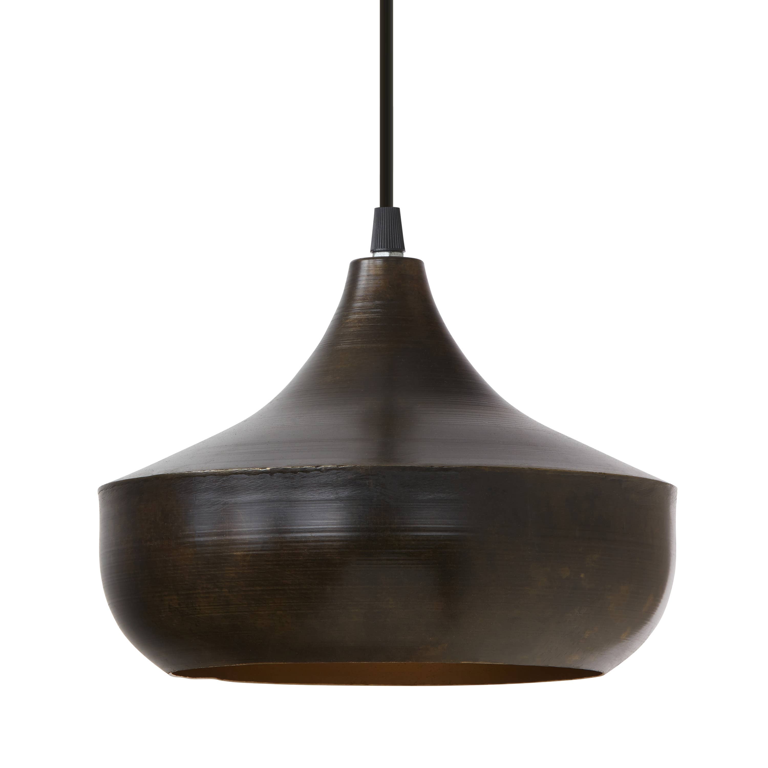 Bronze and Gold Metal Hanging Pendant Light