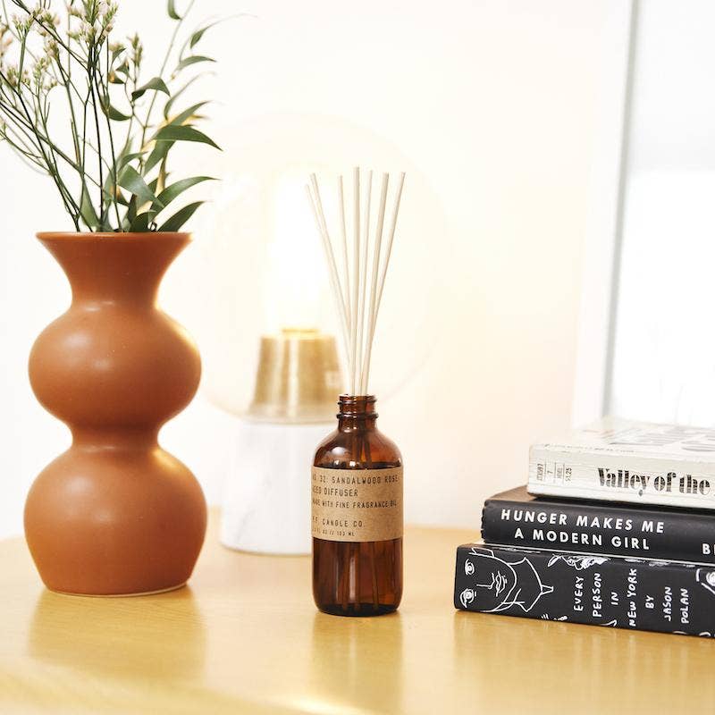 P.F. Candle Co. Sandalwood Rose - 3.5 oz Reed Diffuser