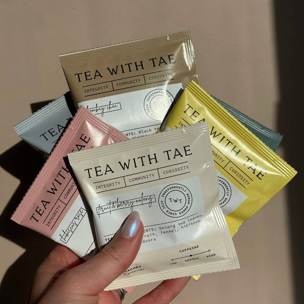 Tea with Tae - Moroccan Mint Green Tea - Individually Wrapped Tea Bag
