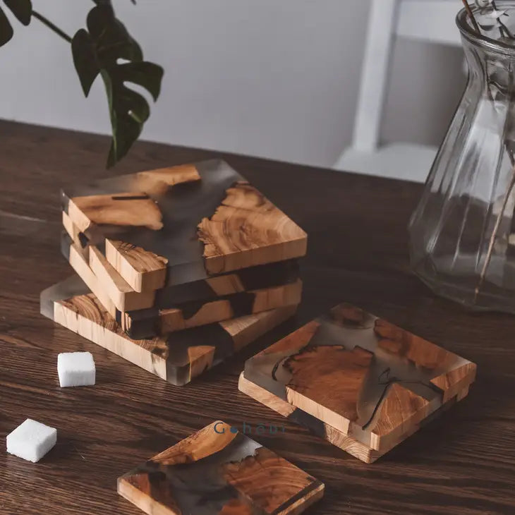 Wood Resin Coasters