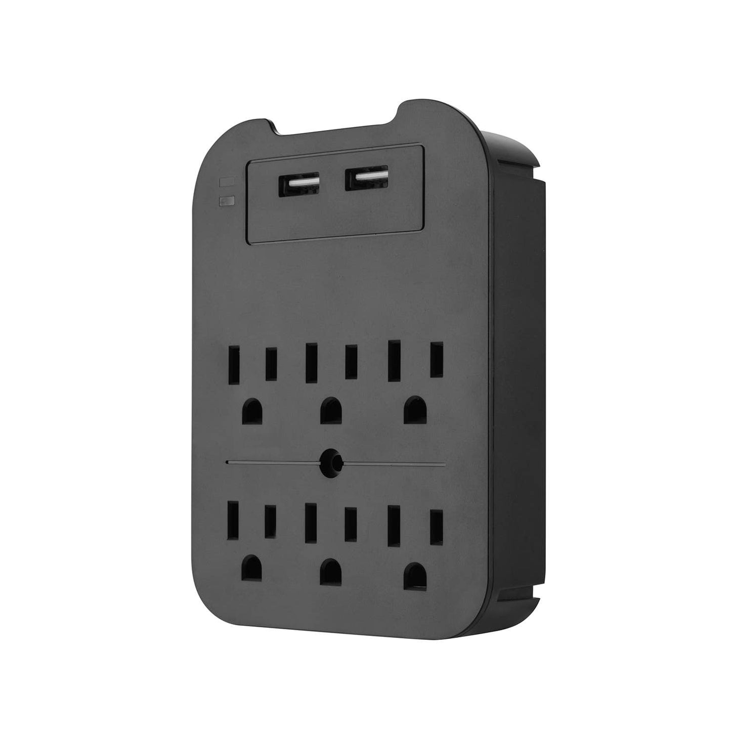 Charge Surge Protector, 6 Outlets/2 USB Ports - Retail Pack