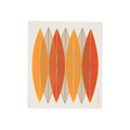 Swedish Dishcloth - Blade Leaves - Orange