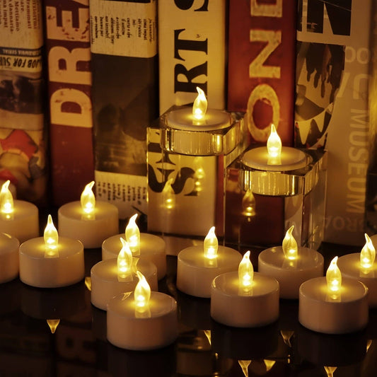 Flameless Flickering LED Tea Light Candles