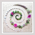 Sarah Smiles Creations - Succulent Spiral • Floral Greeting Card • Nature Art Photo