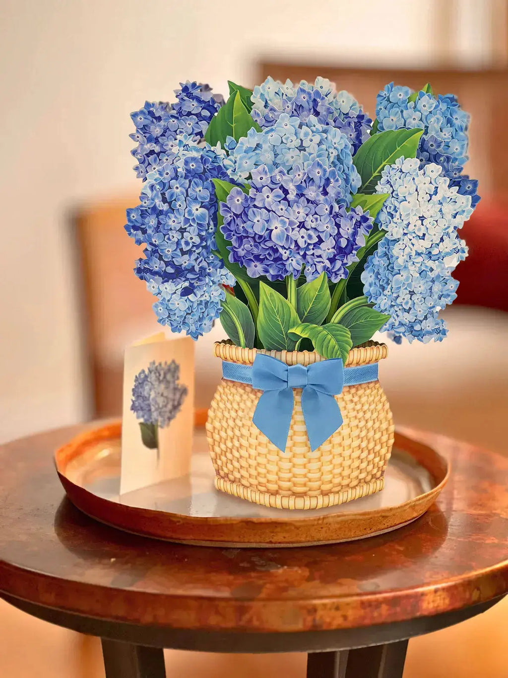 Freshcut Paper Nantucket hydrangea - Pop Up Greeting Card