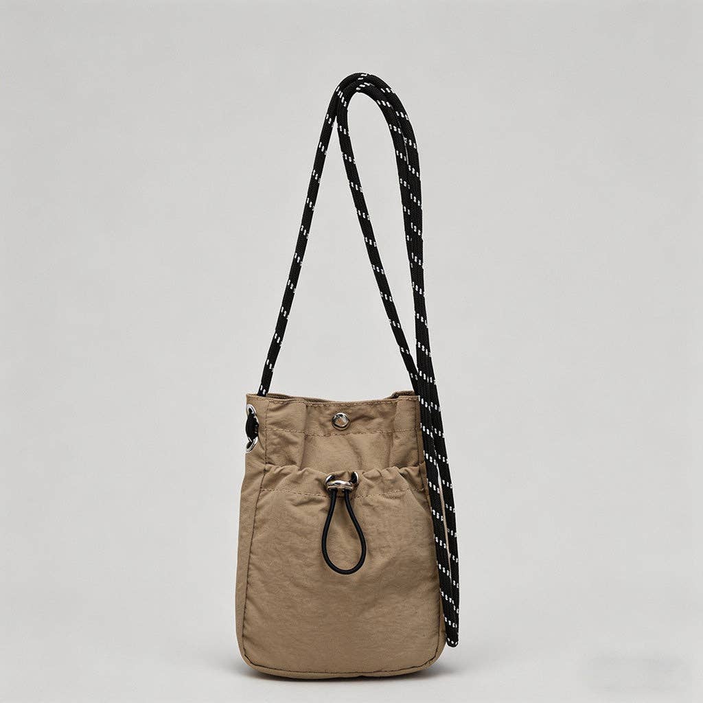 DAYLA - Nylon Drawstring Crossbody Bag