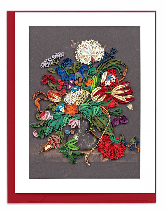 Artist Series – Quilled Vase of Flowers, de Heem