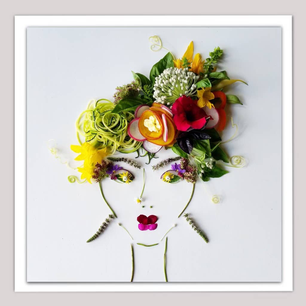 Sarah Smiles Creations - Farmer’s Market Lady • Botanical Greeting Card • Madeline