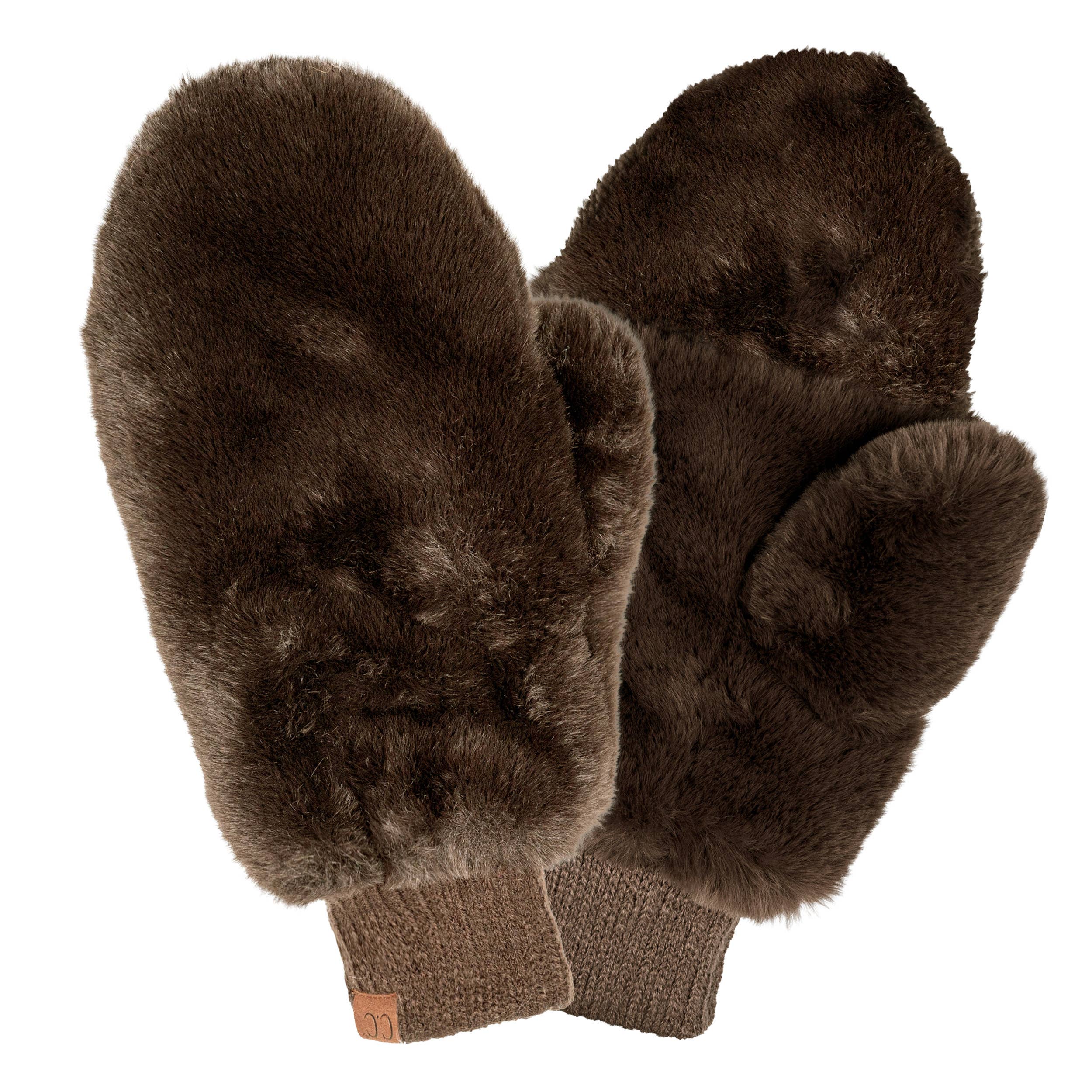 Faux Fur Mittens with Shepherd Lining