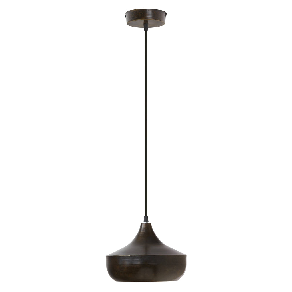 Bronze and Gold Metal Hanging Pendant Light